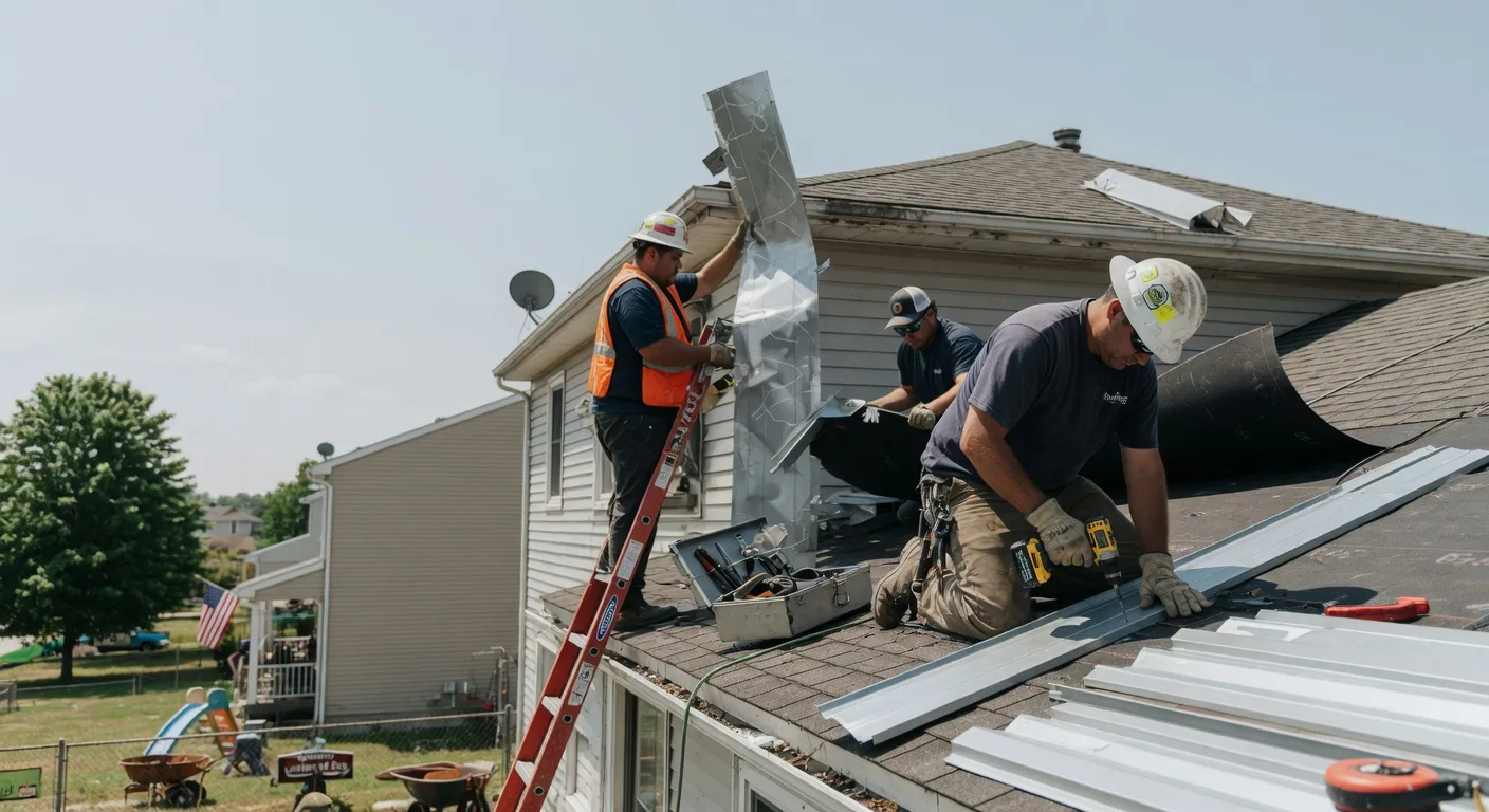 Storm Damage Metal Roof Repair in Blakely Island, WA